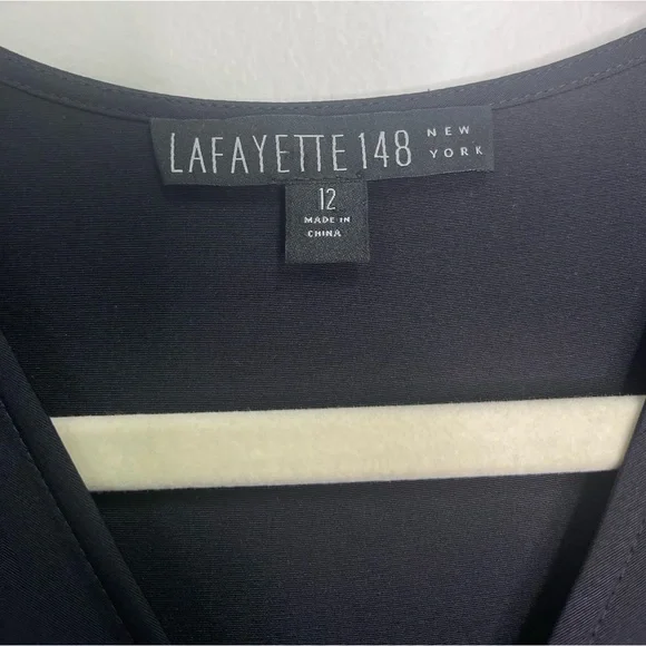 Lafayette 148 Silk Midi Wrap Dress - Picture 9 of 12